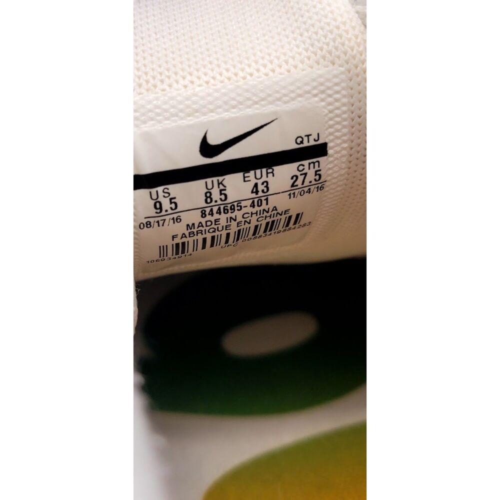 Nike Air Zoom Talaria 1997 Soar Vivid Sulfur Retro Basket 844695-401 Men's 9.5 - Picture 6 of 6